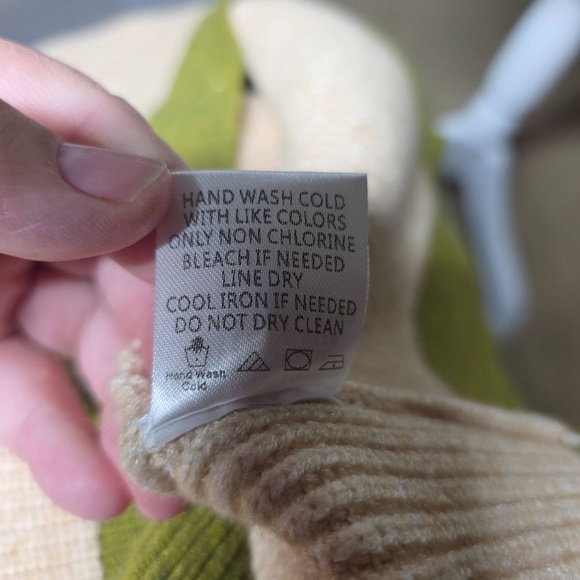 Sweet Lemon Color Block Ribbed Knit Sweater Women's Size Large Pearl‎ Buttons - Picture 8 of 12